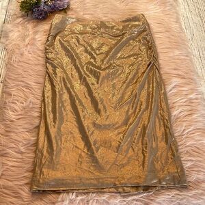 Carlisle Iridescent Ruched Sides Skirt sz 0